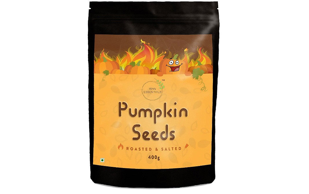 Raw Essentials Pumpkin Seeds, Roasted & Salted   Pack  400 grams